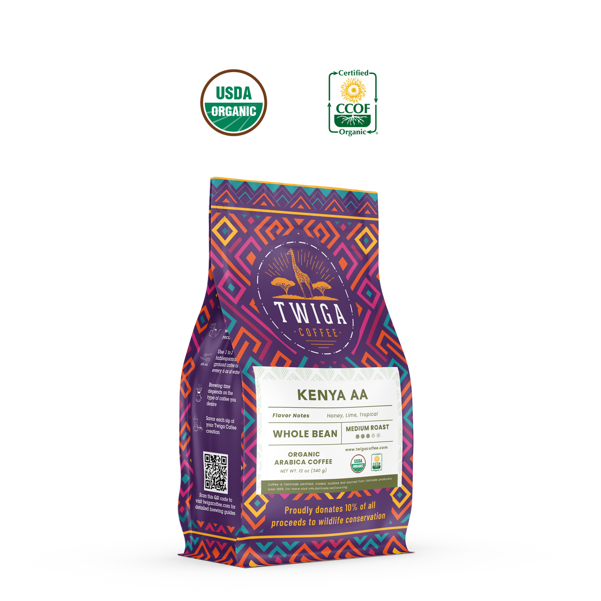 Organic Kenya Coffee | Grade AA, Medium Roast | Twiga Coffee