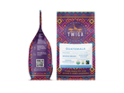 Guatemala pouch shown front and back, with brewing notes and a QR code on the reverse